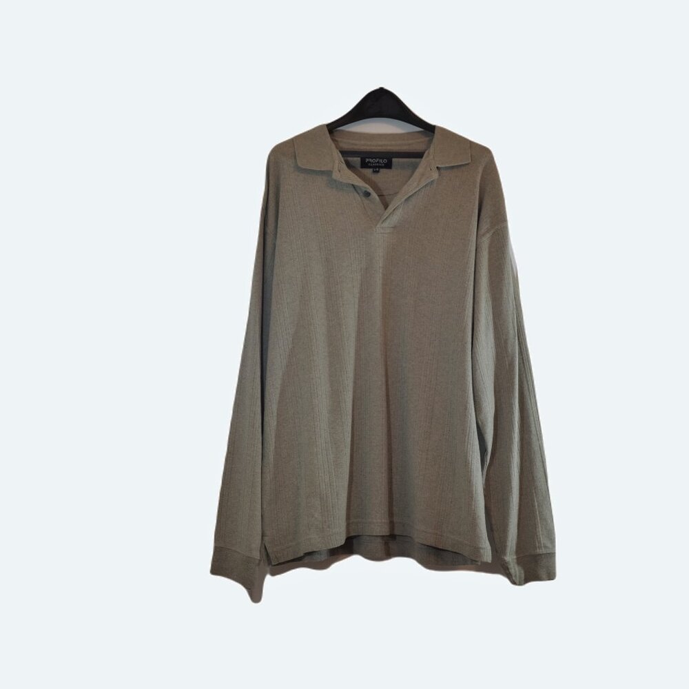 Profilo beige oatmeal Sweater with Cozy Knit Texture size L